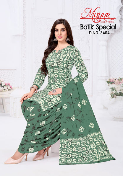 Batik Special Vol 34 Mayur Creation Cotton Dress Material Wholesaler India