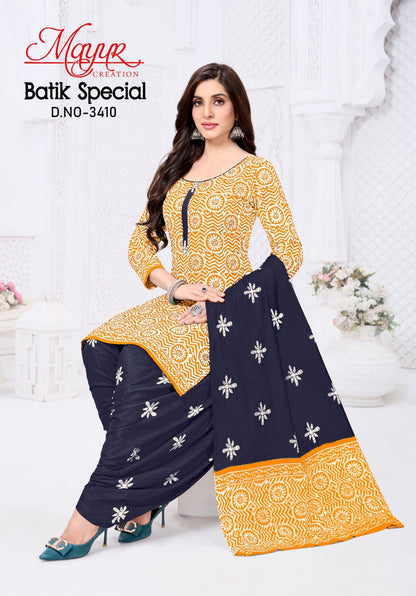 Batik Special Vol 34 Mayur Creation Cotton Dress Material Wholesaler India