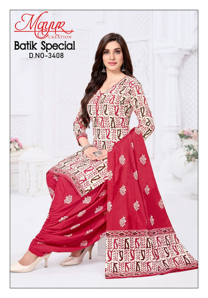Batik Special Vol 34 Mayur Creation Cotton Dress Material Wholesaler India