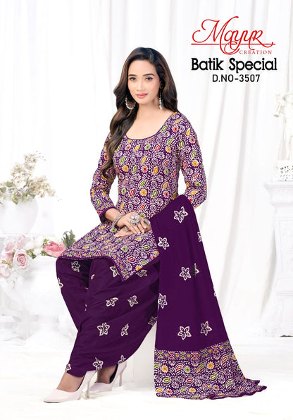 Batik Special Vol 35 Mayur Creation Cotton Dress Material Wholesale