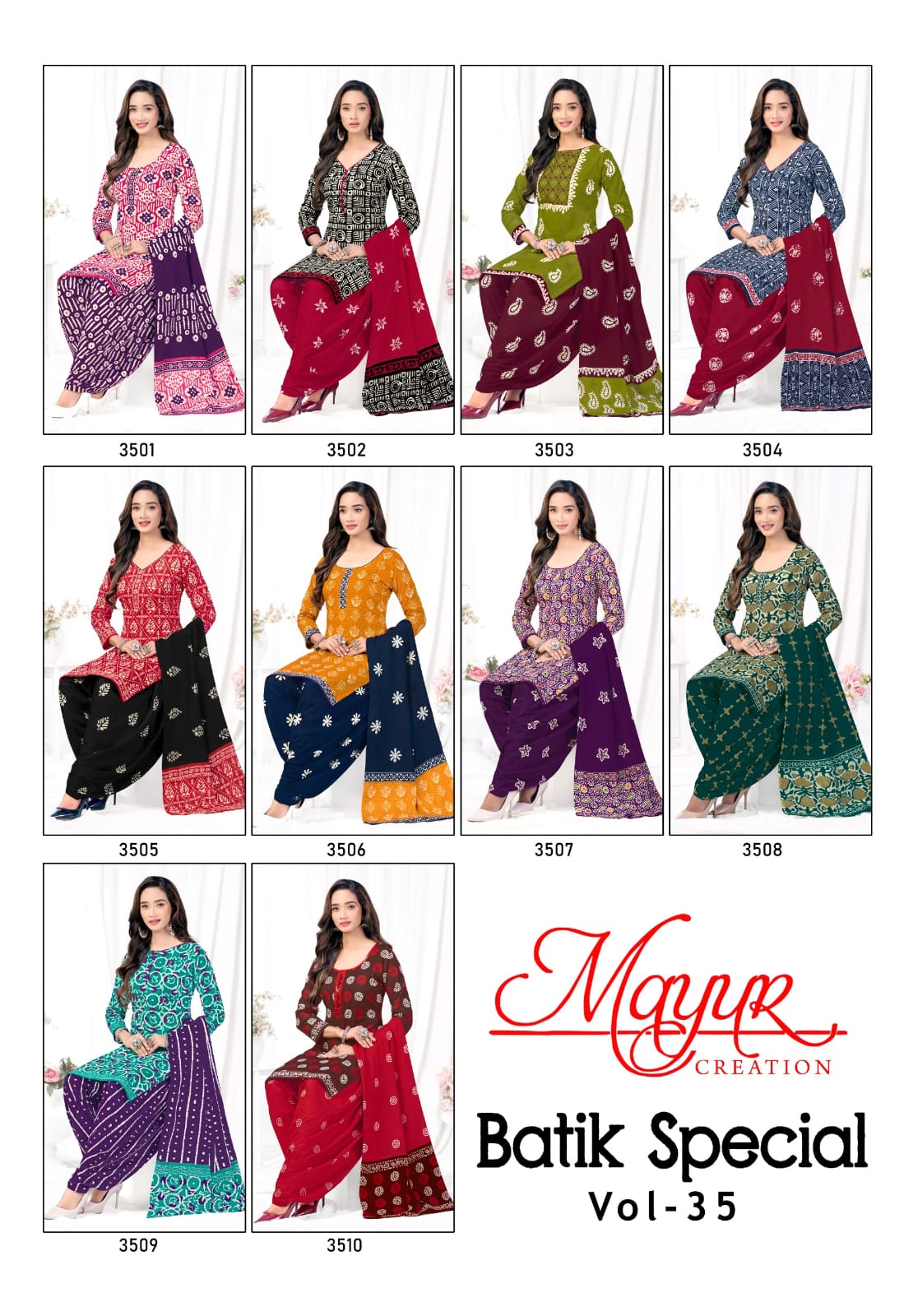 Batik Special Vol 35 Mayur Creation Cotton Dress Material Wholesale