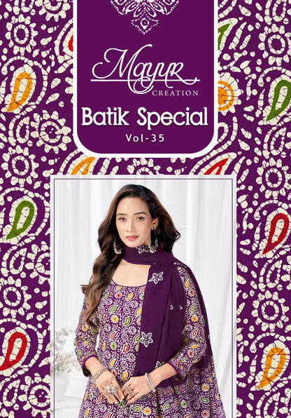 Batik Special Vol 35 Mayur Creation Cotton Dress Material Wholesale