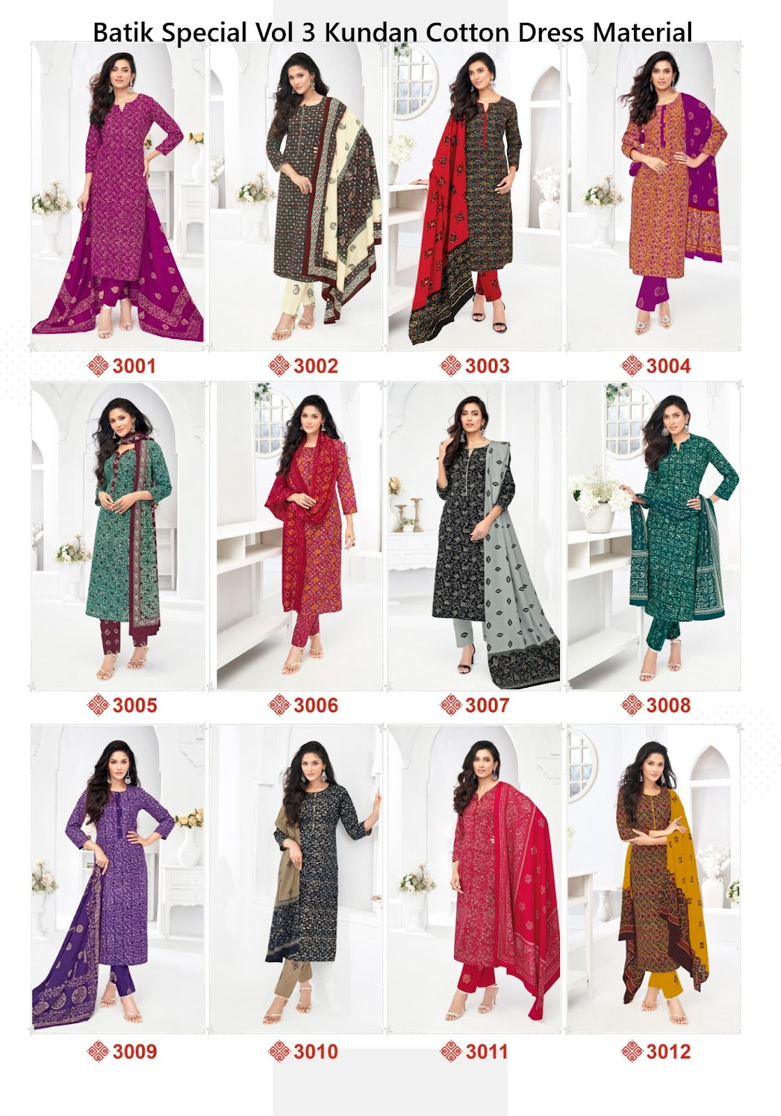 Batik Special Vol 3 Kundan Cotton Dress Material Exporter India