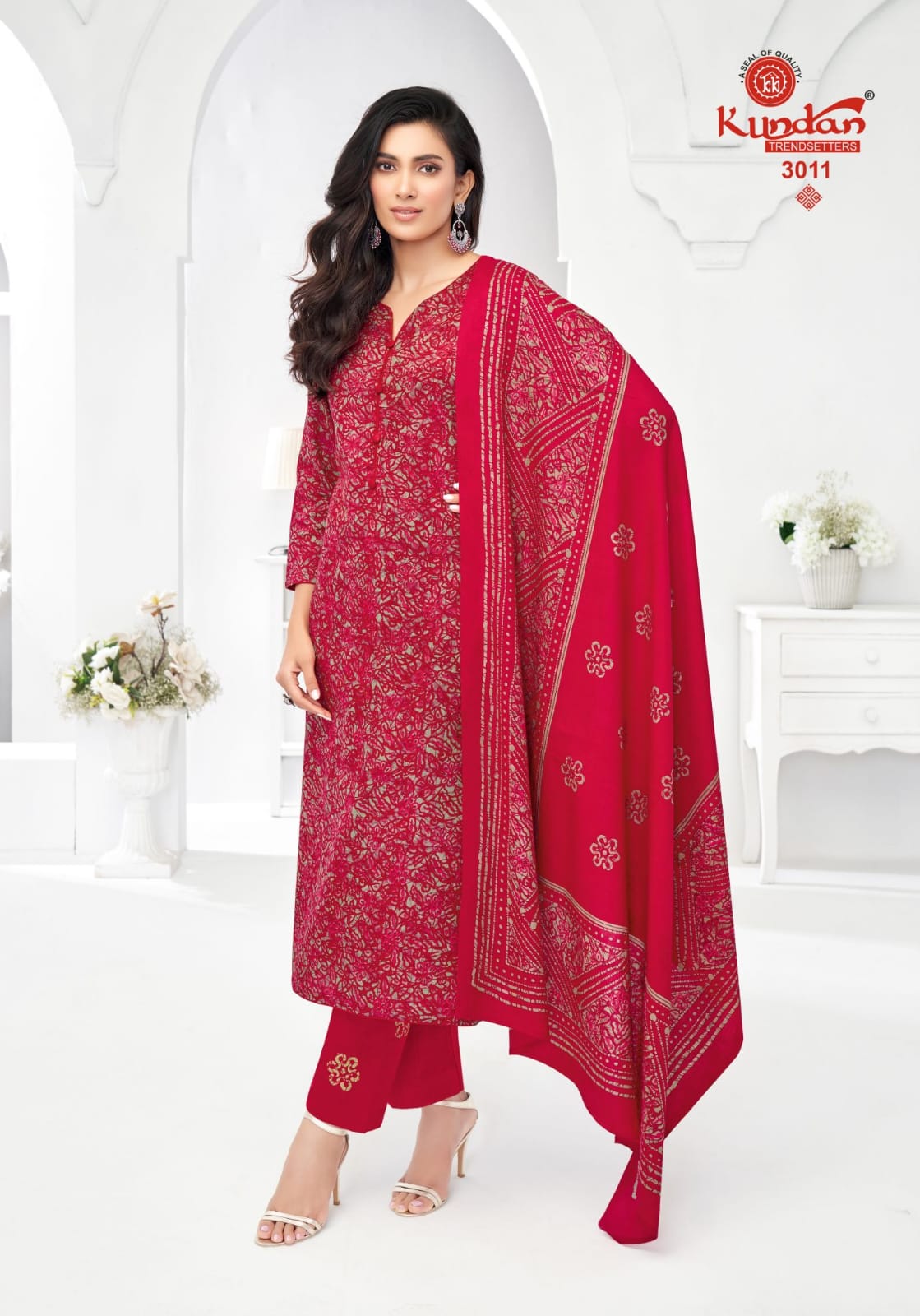 Batik Special Vol 3 Kundan Readymade Cotton Pant Suits Wholesaler Ahmedabad