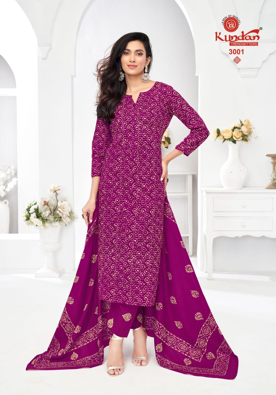 Batik Special Vol 3 Kundan Readymade Cotton Pant Suits Wholesaler Ahmedabad