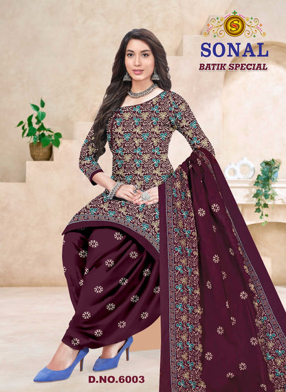 Batik Special Vol 6 Sonal Textile Cotton Dress Material Wholesaler