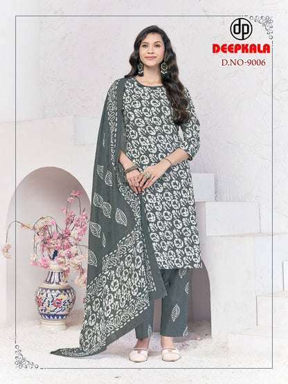 Batik Special Vol 9 Deepkala Cotton Readymade Pant Style Suits Supplier Ahmedabad
