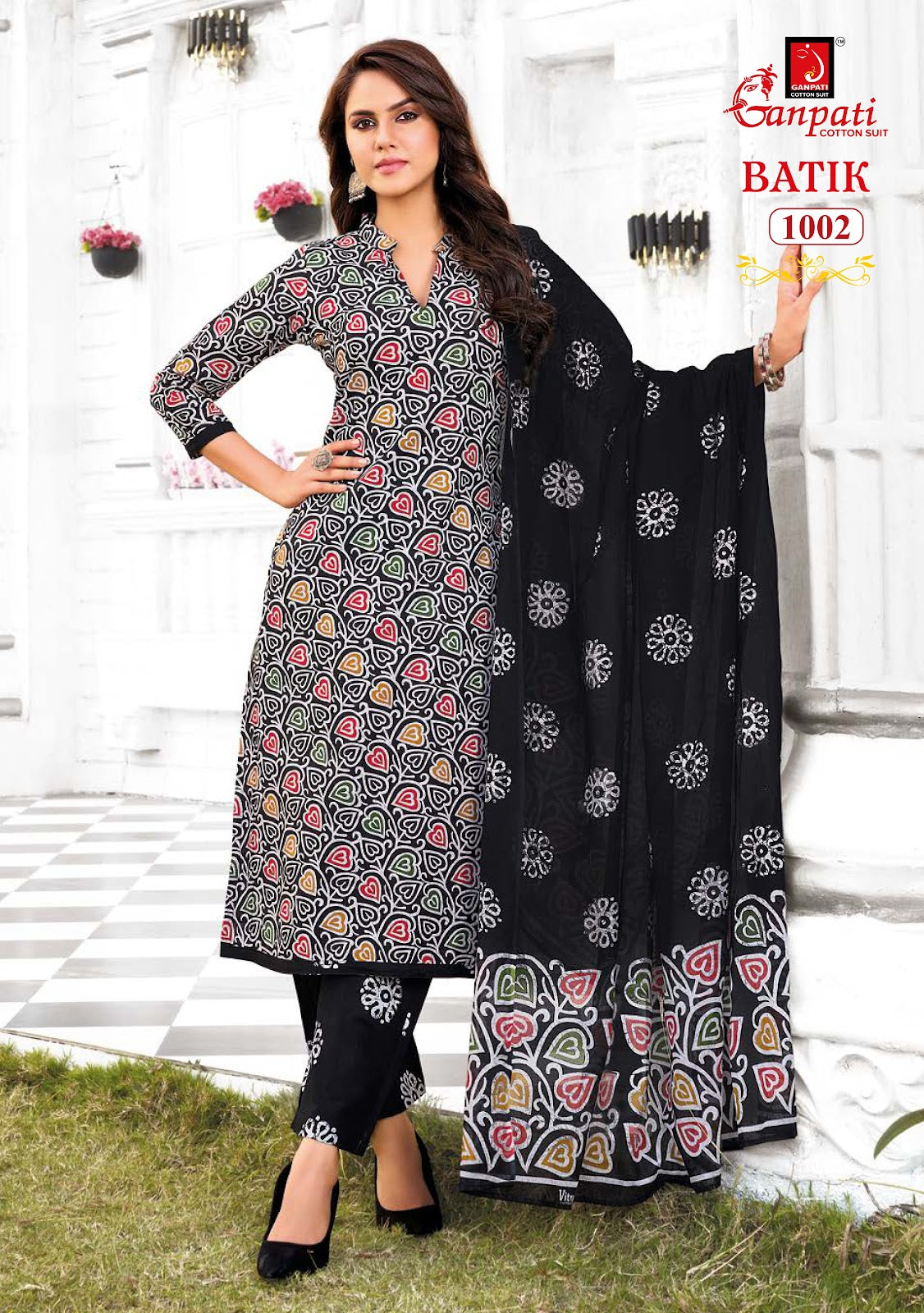 Batik Vol 10 With Pant Ganpati Cotton Salwar Suits Supplier India