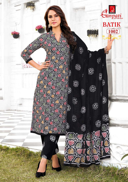 Batik Vol 10 With Pant Ganpati Cotton Salwar Suits Supplier India
