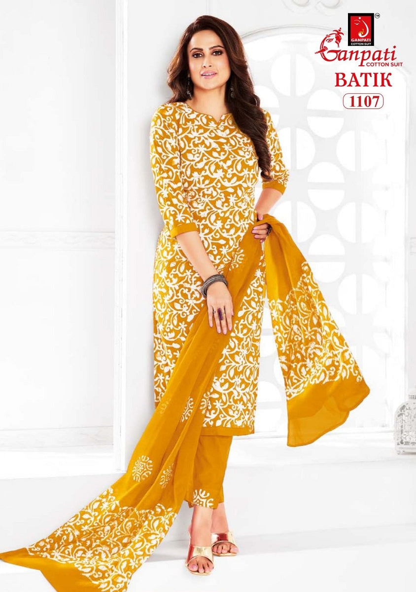 Batik Vol 11 Ganpati Cotton Pant Style Suits Exporter Gujarat