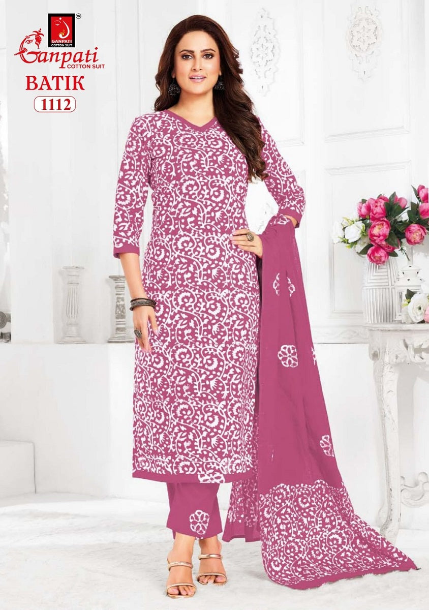 Batik Vol 11 Ganpati Cotton Pant Style Suits Exporter Gujarat