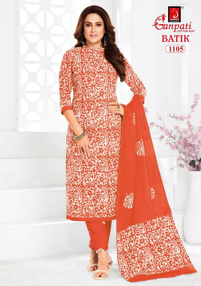 Batik Vol 11 Ganpati Cotton Pant Style Suits Exporter Gujarat