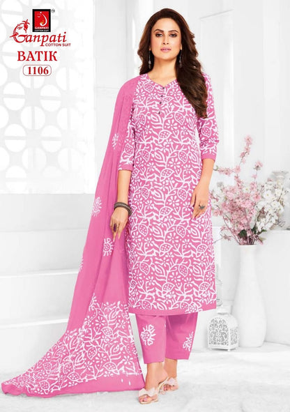 Batik Vol 11 Ganpati Cotton Pant Style Suits Exporter Gujarat
