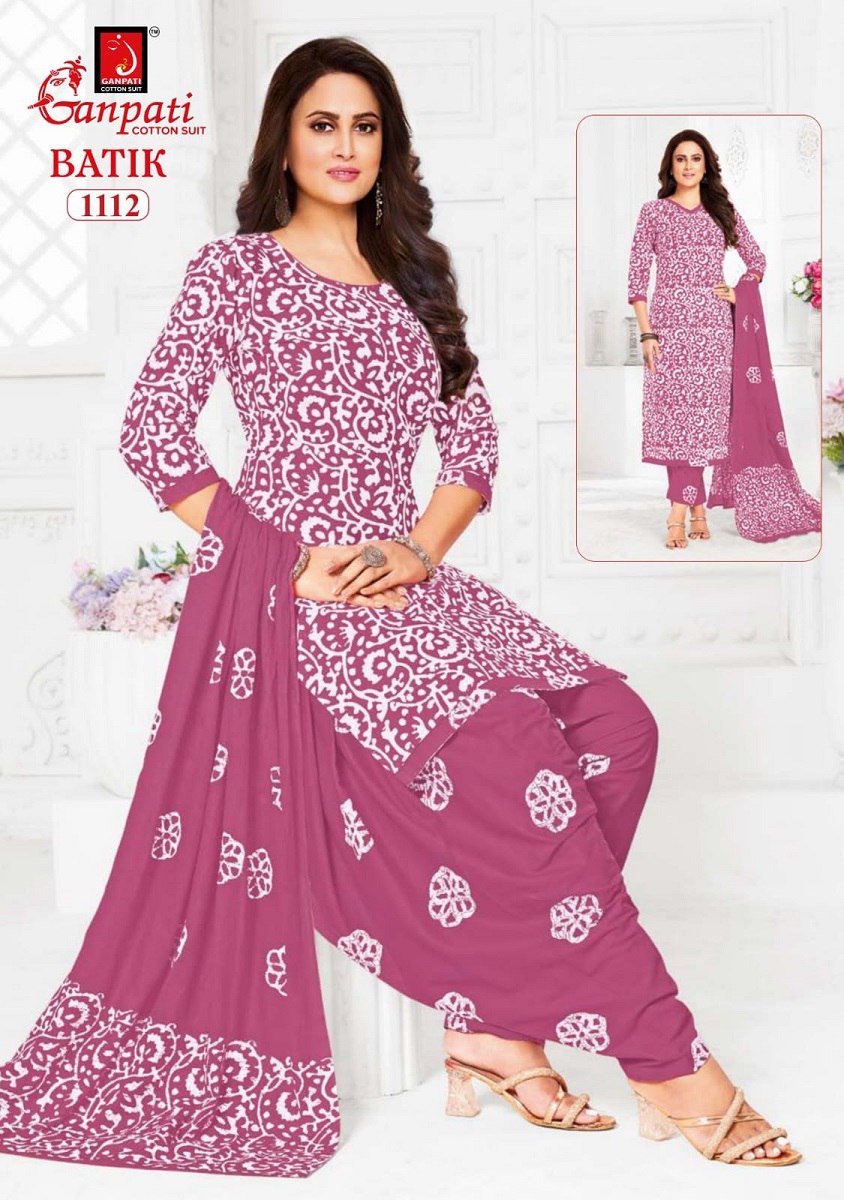 Batik Vol 11 Ganpati Readymade Cotton Patiyala Suits Wholesale