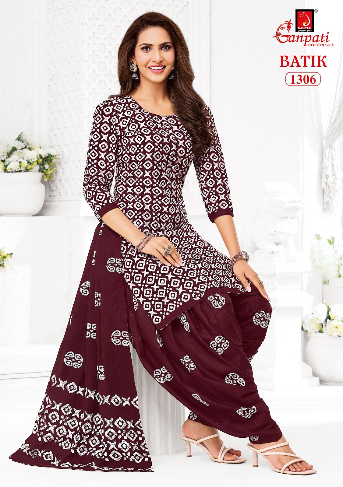 Batik Vol 13 Patiyala Ganpati Cotton Dress Material Wholesaler India