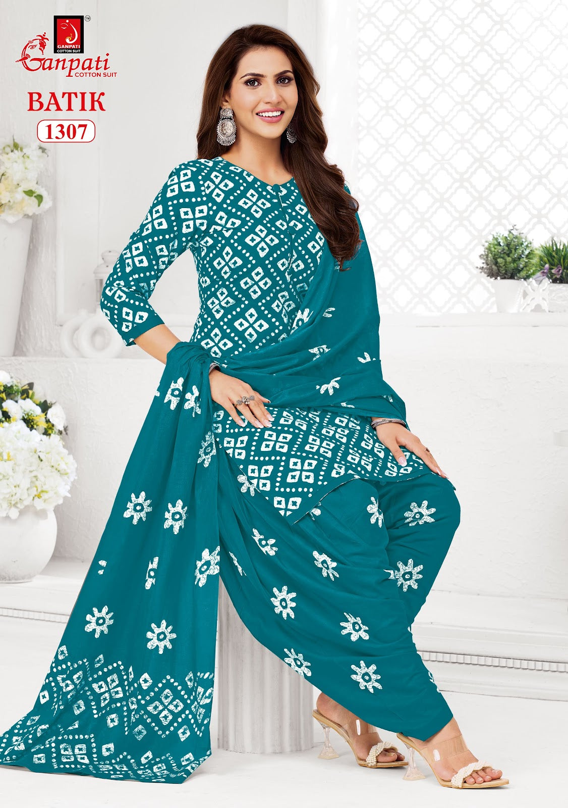 Batik Vol 13 Patiyala Ganpati Cotton Dress Material Wholesaler India