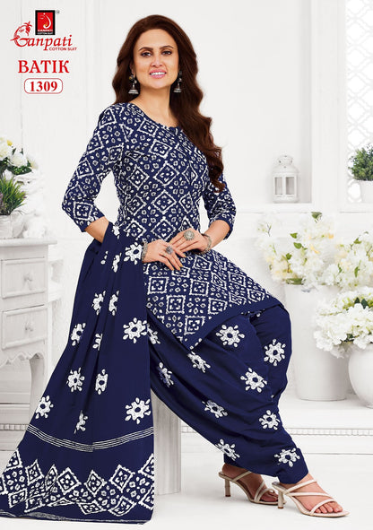 Batik Vol 13 Patiyala Ganpati Cotton Dress Material Wholesaler India