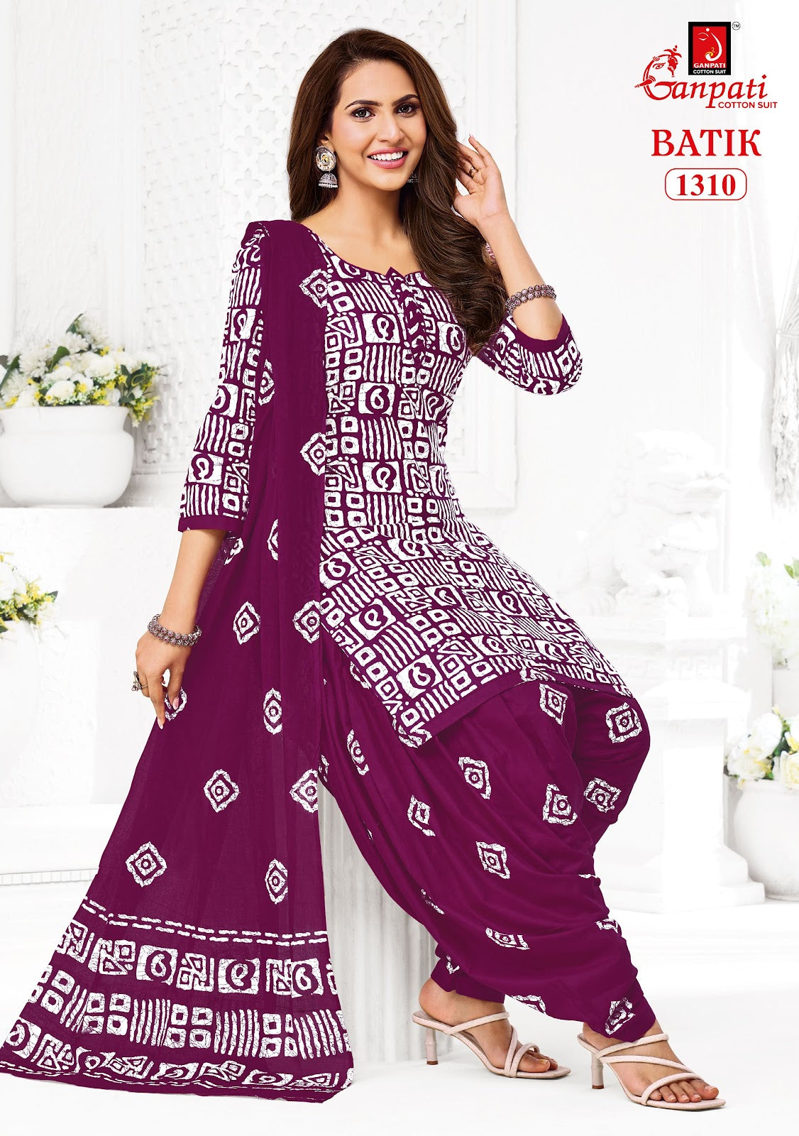 Batik Vol 13 Patiyala Ganpati Cotton Dress Material Wholesaler India