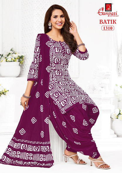 Batik Vol 13 Patiyala Ganpati Cotton Dress Material Wholesaler India