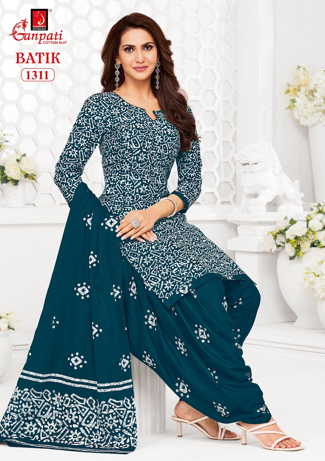 Batik Vol 13 Patiyala Ganpati Cotton Dress Material Wholesaler India