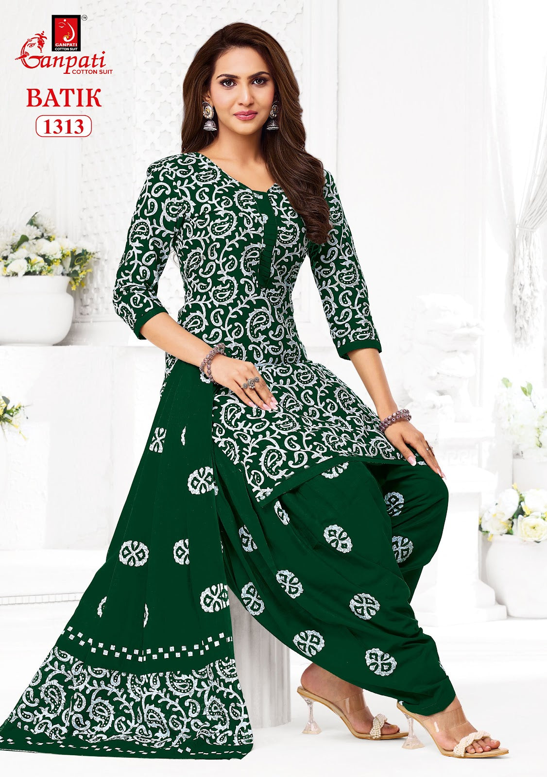 Batik Vol 13 Patiyala Ganpati Cotton Dress Material Wholesaler India