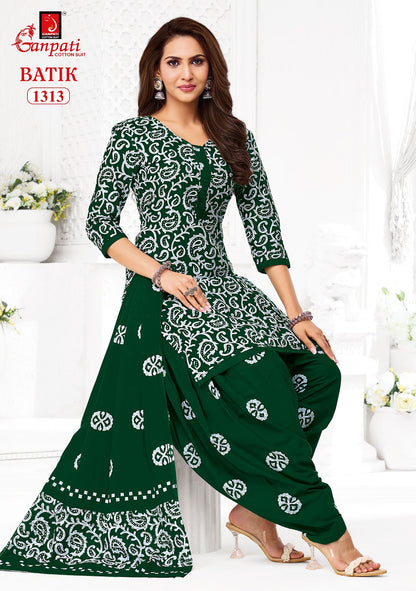 Batik Vol 13 Patiyala Ganpati Cotton Dress Material Wholesaler India