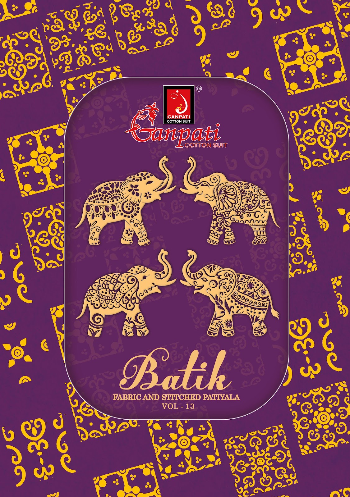 Batik Vol 13 Patiyala Ganpati Cotton Dress Material Wholesaler India