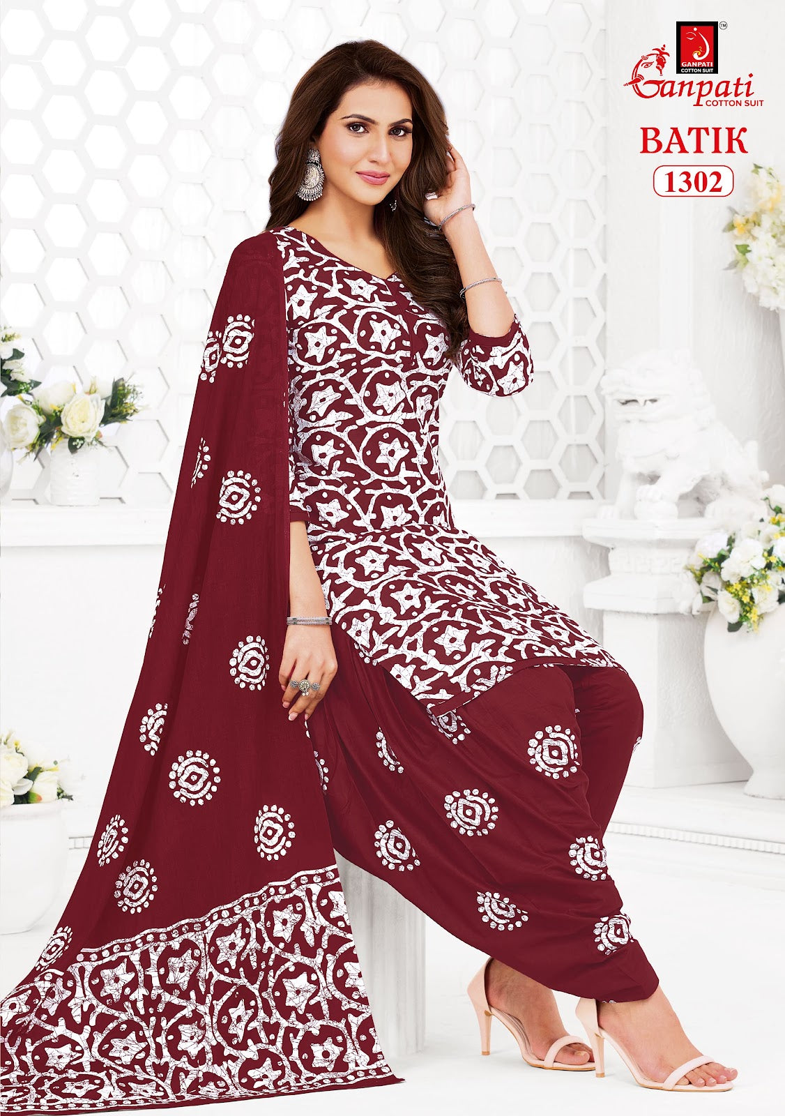 Batik Vol 13 Patiyala Ganpati Cotton Dress Material Wholesaler India
