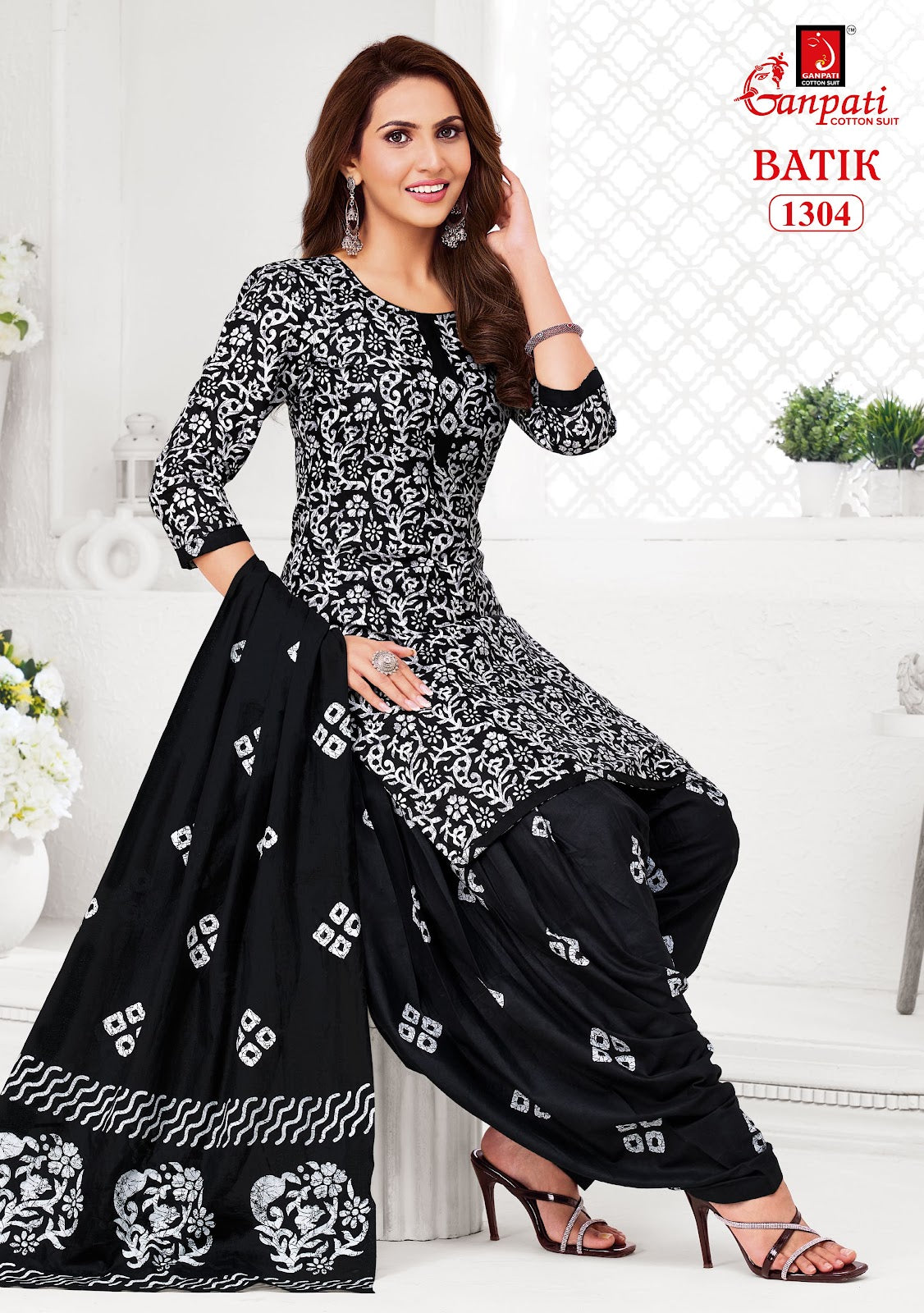 Batik Vol 13 Patiyala Ganpati Cotton Dress Material Wholesaler India