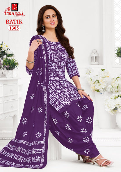 Batik Vol 13 Patiyala Ganpati Cotton Dress Material Wholesaler India
