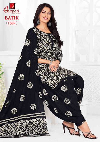 Batik Vol 15 Ganpati Cotton Dress Material Manufacturer Ahmedabad