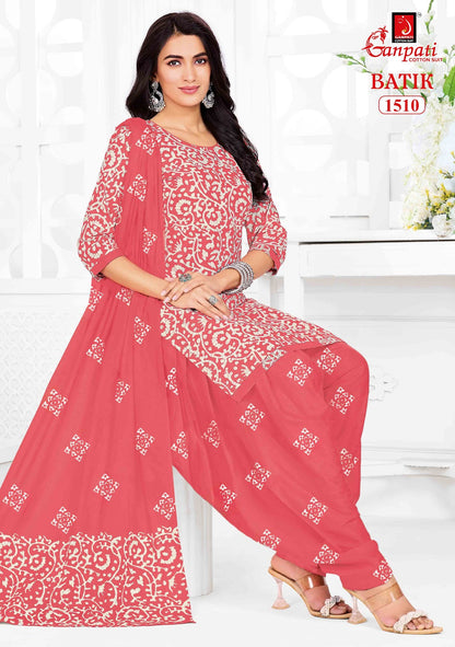 Batik Vol 15 Ganpati Cotton Dress Material Manufacturer Ahmedabad