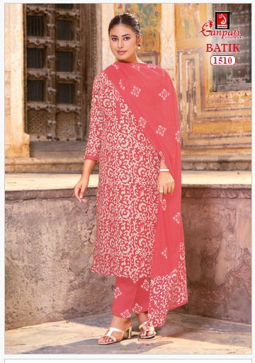 Batik Vol 15 Ganpati Readymade Cotton Pant Suits Exporter Ahmedabad