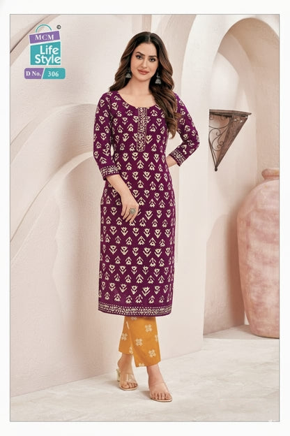 Batik Vol 1 Mcm Lifestyle Cotton Kurti Pant Set Manufacturer
