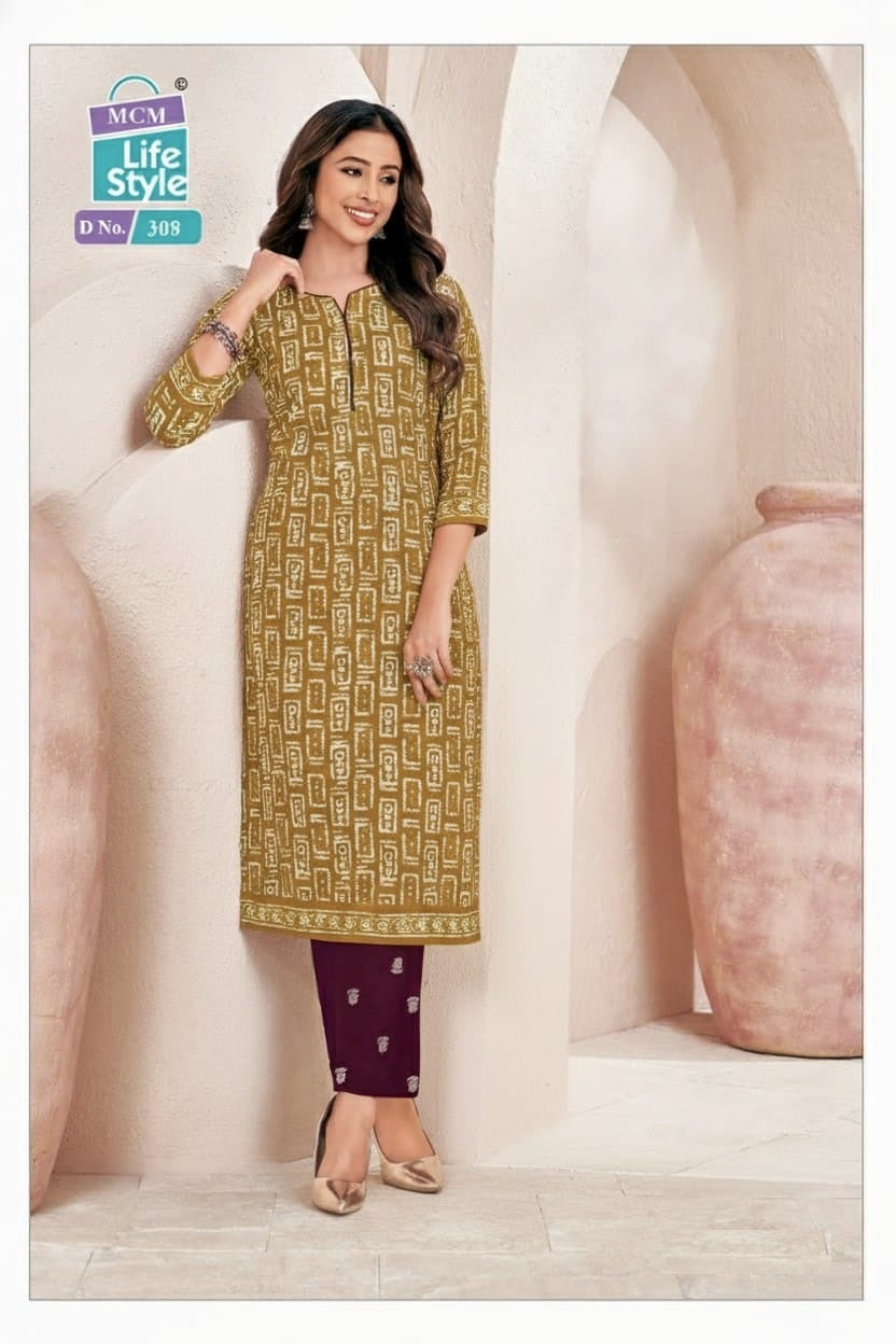 Batik Vol 1 Mcm Lifestyle Cotton Kurti Pant Set Manufacturer