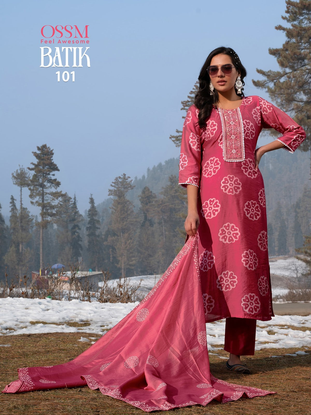 Batik Vol 4 Ossm Chanderi Readymade Pant Style Suits Manufacturer