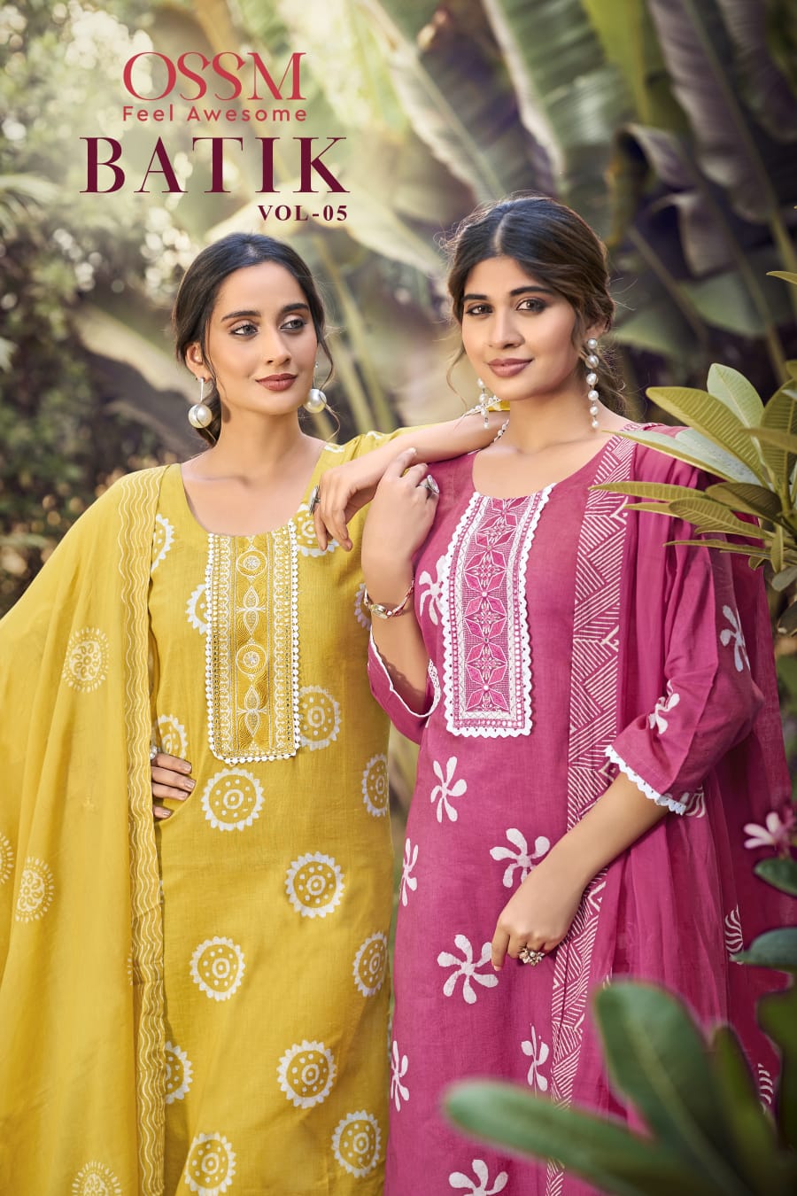 Batik Vol 5 Ossm Premium Cotton Readymade Pant Style Suits Supplier
