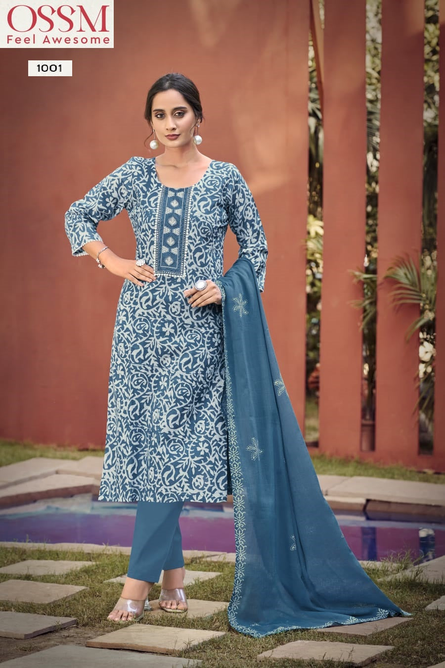 Batik Vol 5 Ossm Premium Cotton Readymade Pant Style Suits Supplier