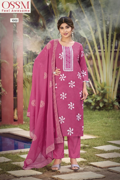 Batik Vol 5 Ossm Premium Cotton Readymade Pant Style Suits Supplier