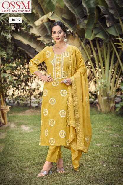 Batik Vol 5 Ossm Premium Cotton Readymade Pant Style Suits Supplier