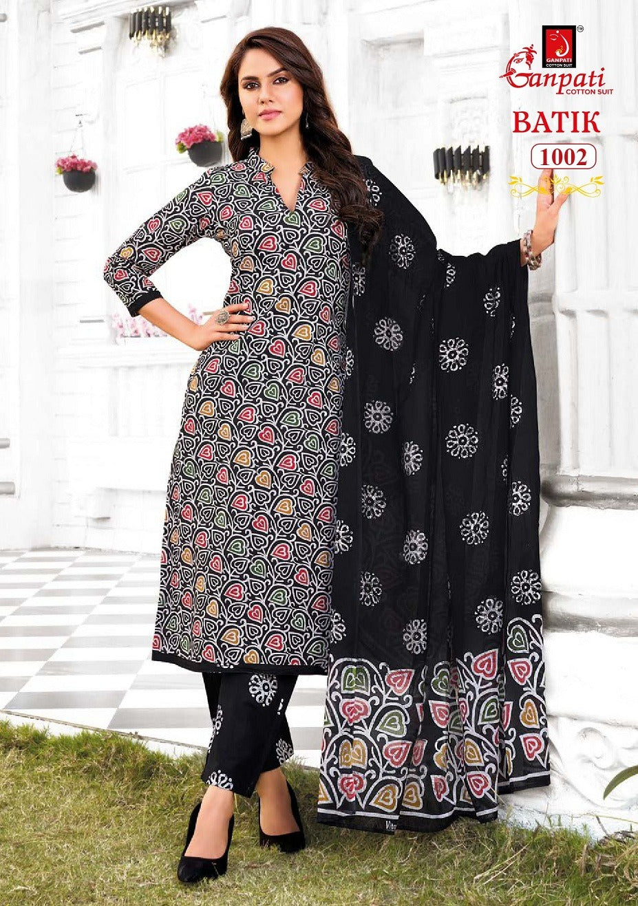 Batik With Pant Vol 10 Ganpati Cotton Readymade Pant Style Suits Wholesale Rate