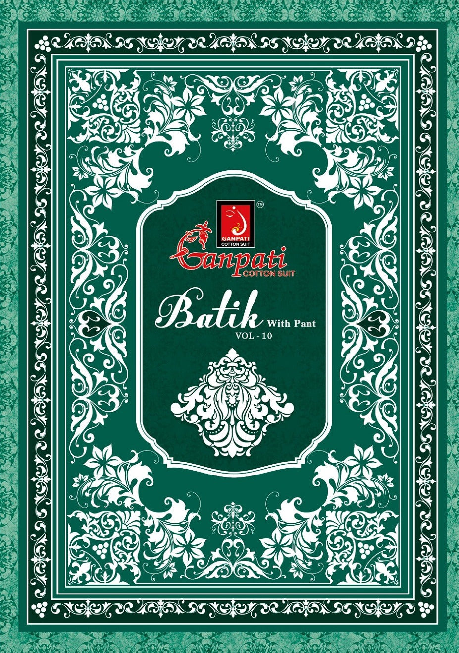 Batik With Pant Vol 10 Ganpati Cotton Readymade Pant Style Suits Wholesale Rate