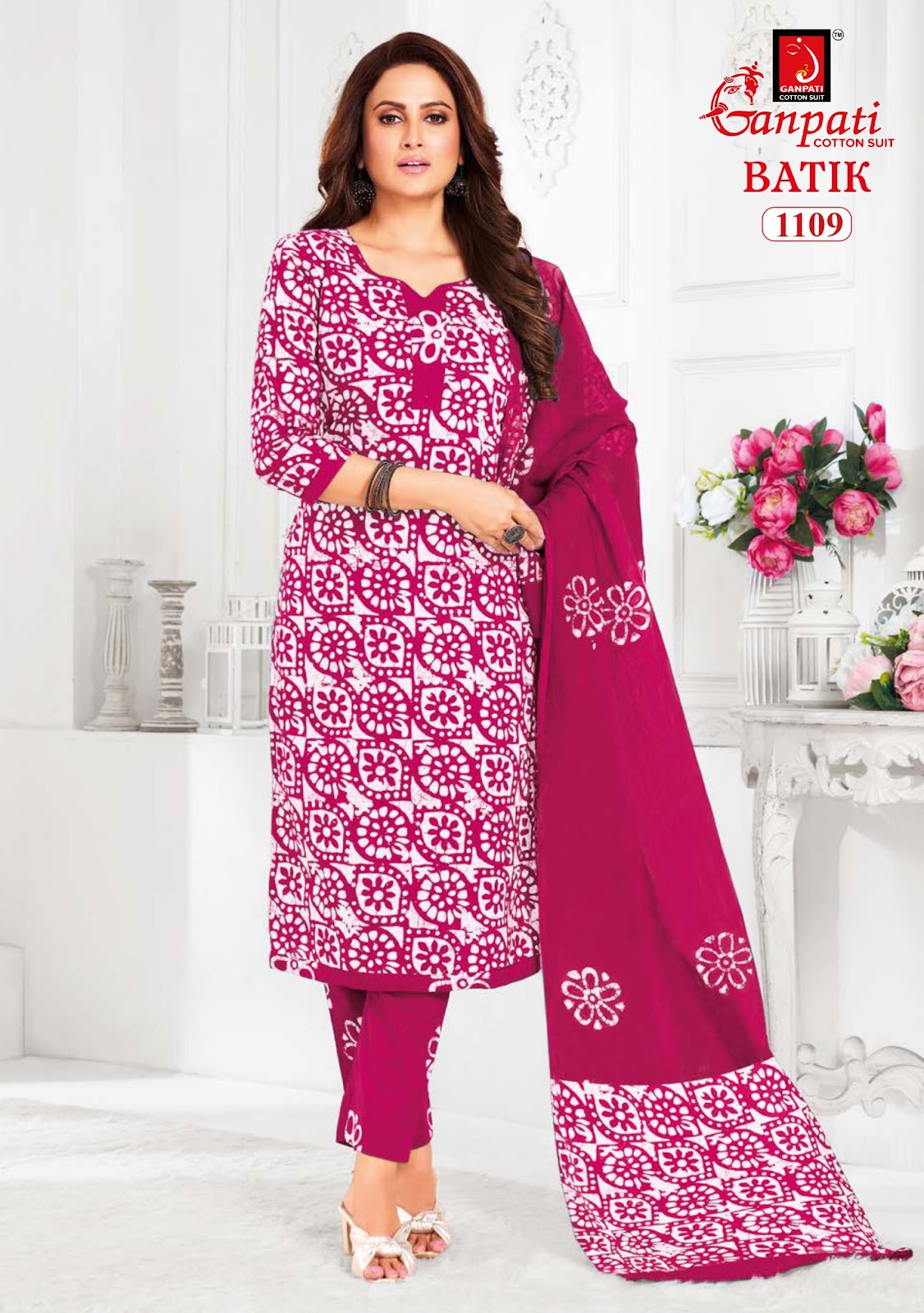 Batik With Pant Vol 11 Ganpati Cotton Readymade Pant Style Suits Manufacturer Ahmedabad