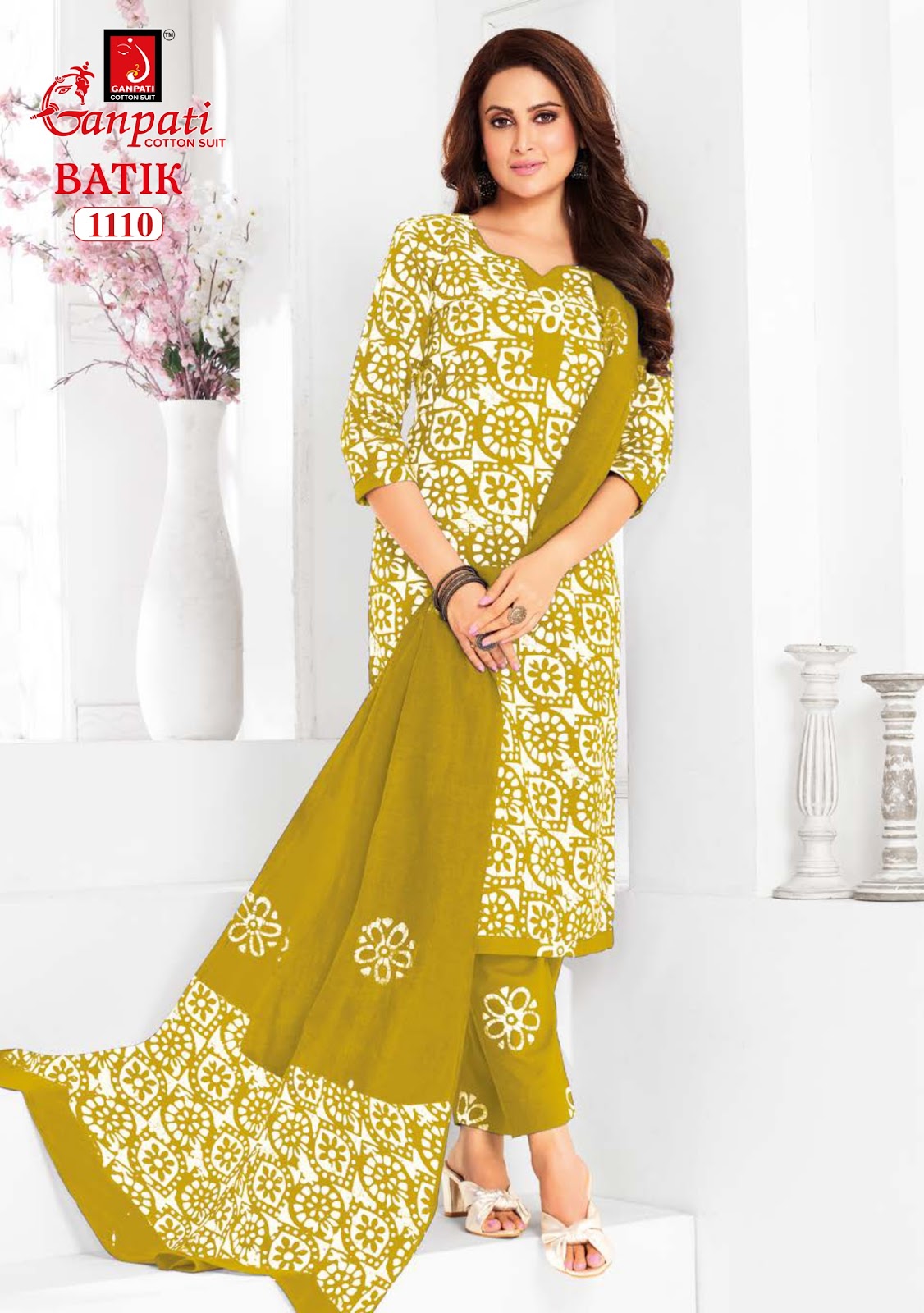 Batik With Pant Vol 11 Ganpati Cotton Readymade Pant Style Suits Manufacturer Ahmedabad