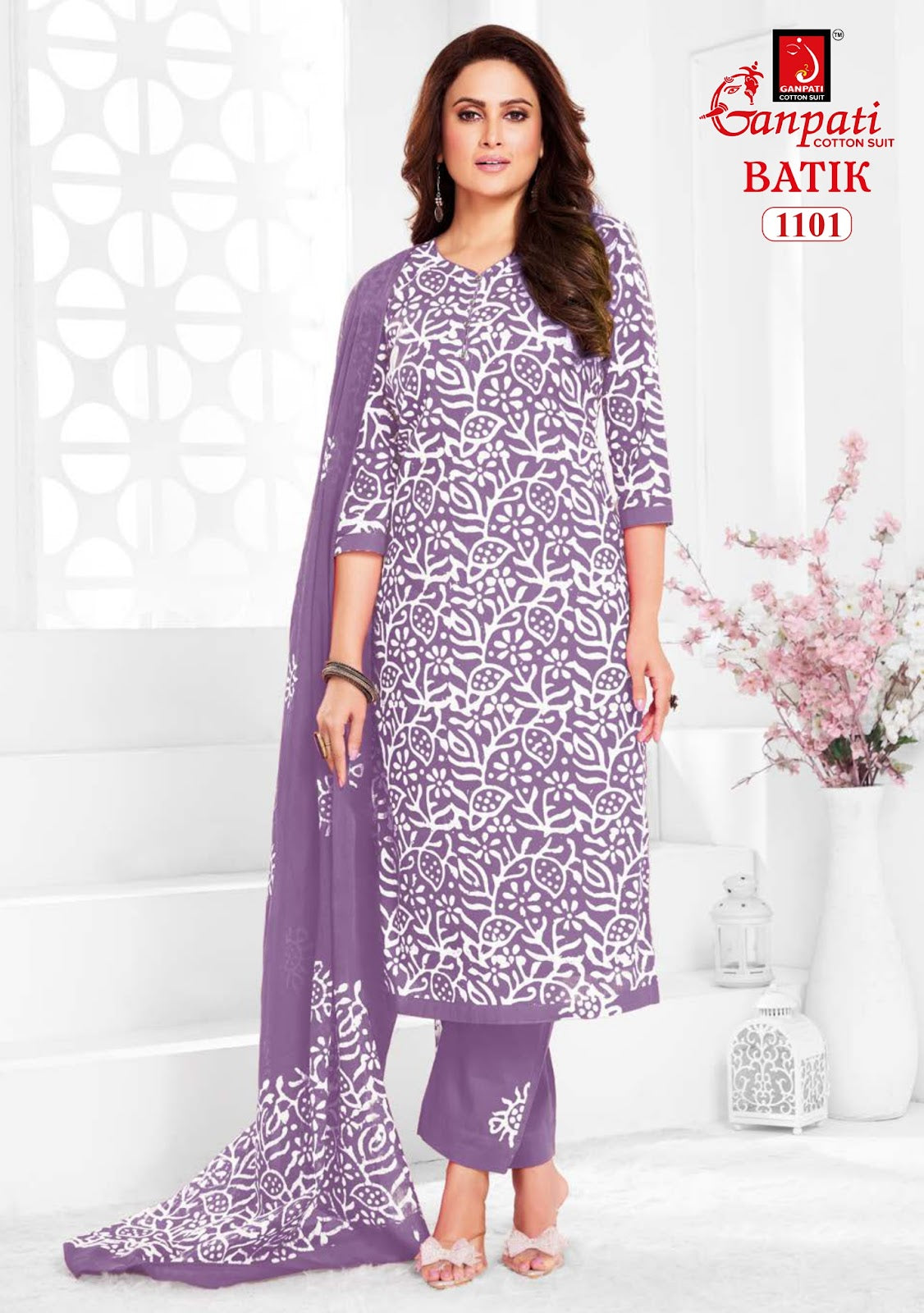 Batik With Pant Vol 11 Ganpati Cotton Readymade Pant Style Suits Manufacturer Ahmedabad