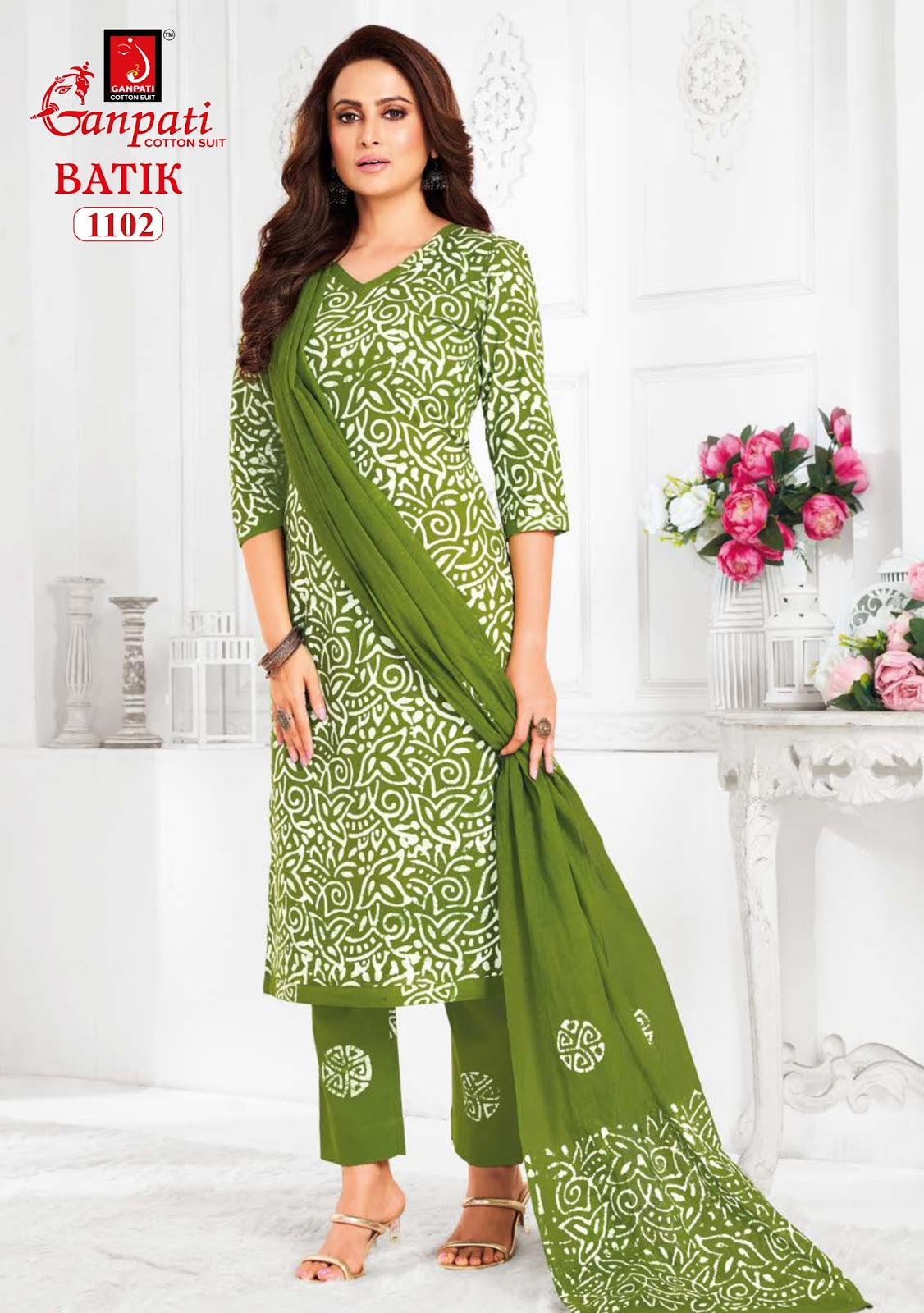 Batik With Pant Vol 11 Ganpati Cotton Readymade Pant Style Suits Manufacturer Ahmedabad