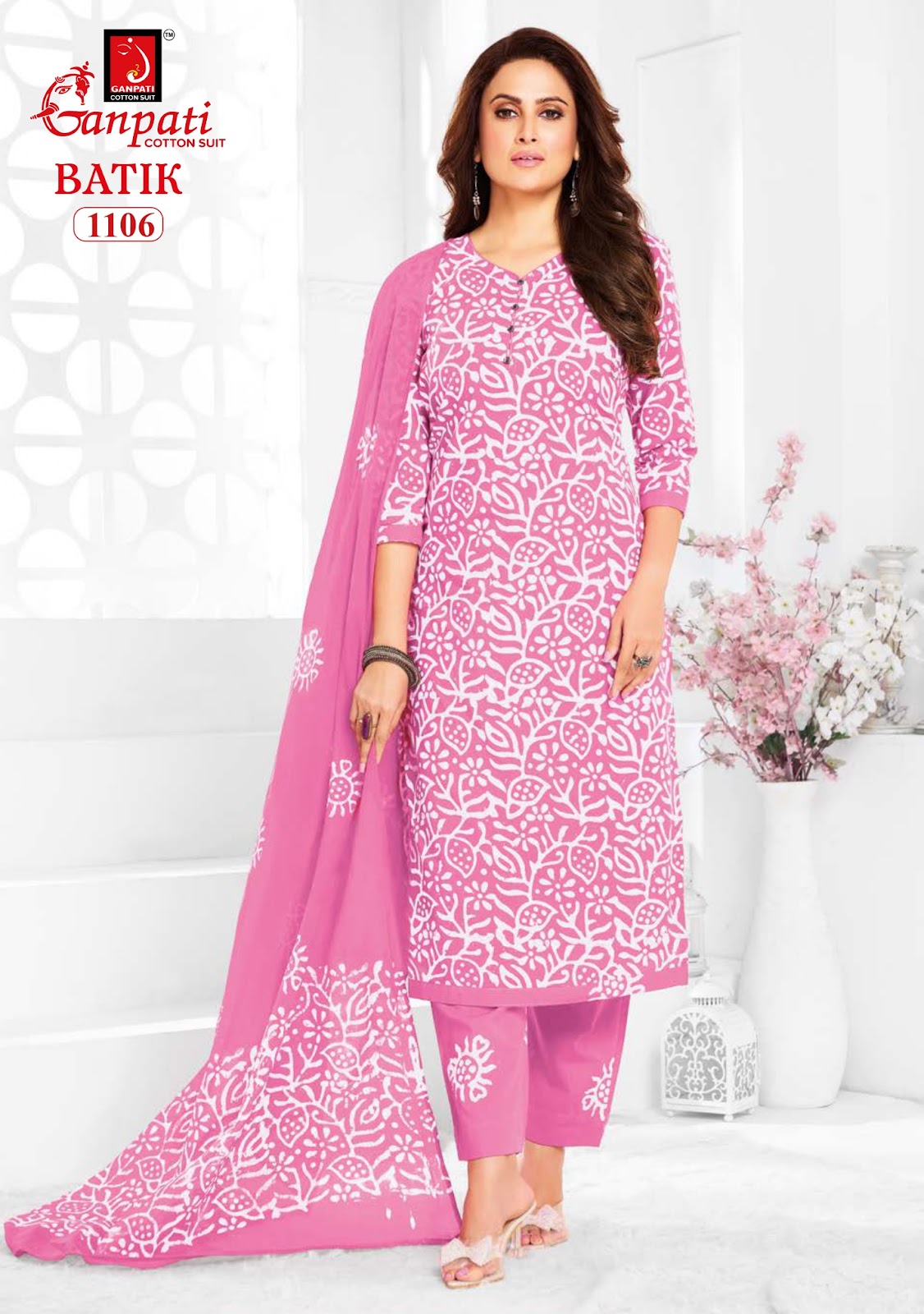 Batik With Pant Vol 11 Ganpati Cotton Readymade Pant Style Suits Manufacturer Ahmedabad