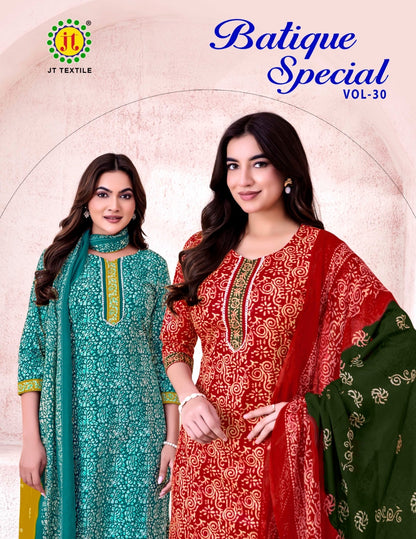 Batique Special Vol 30 Jt Cotton Dress Material Wholesale Price