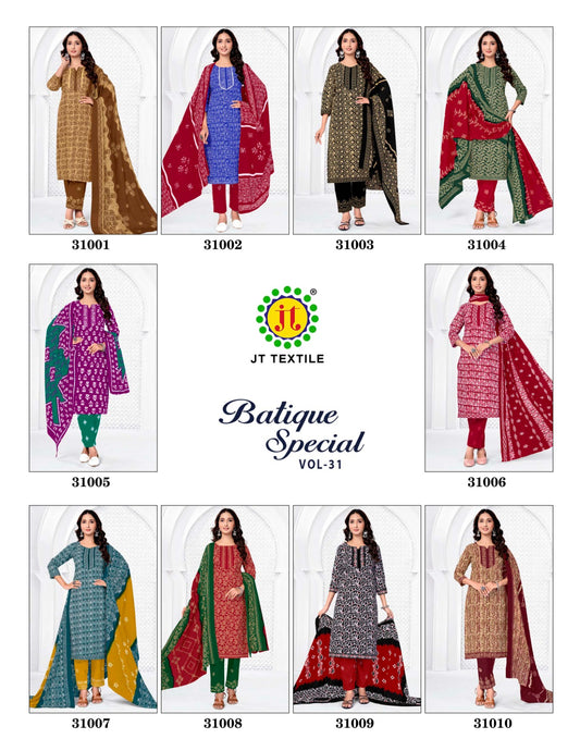 Batique Special Vol 31 Jt Cotton Dress Material Manufacturer