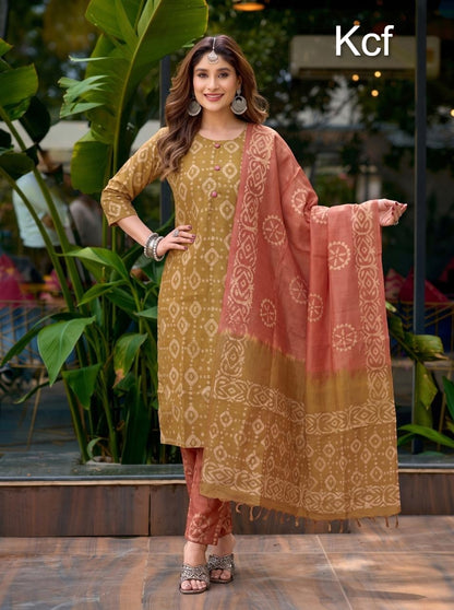Batique Vol 1 Kcf Batik Readymade Pant Style Suits Exporter
